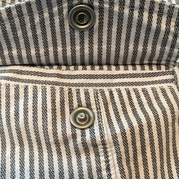 Anthropologie x Sanctuary Cotton Engineer Stripe Wanderer Cargo Pants Size 30 - Picture 4 of 11